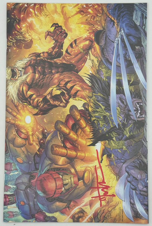 [Signed by Tyler Kirkham] WOLVERINE #42 UNKNOWN COMICS TYLER KIRKHAM MEGACON EXCLUSIVE VIRGIN LANDSCAPE VAR [IN STOCK] - Collectors World Toys