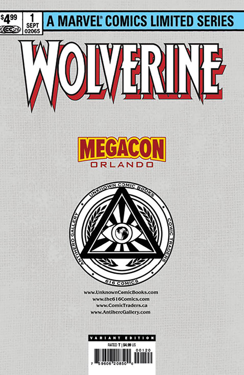 [Signed by Kaare Andrews] [FOIL] WOLVERINE BY CLAREMONT & MILLER #1 FACSIMILE EDITION [NEW PRINTING] UNKNOWN COMICS KAARE ANDREWS EXCLUSIVE MEGACON VAR [IN STOCK] - Collectors World Toys