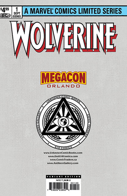 [Signed by Kaare Andrews] [FOIL] WOLVERINE BY CLAREMONT & MILLER #1 FACSIMILE EDITION [NEW PRINTING] UNKNOWN COMICS KAARE ANDREWS EXCLUSIVE MEGACON VAR [IN STOCK] - Collectors World Toys