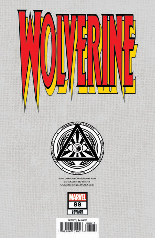 Wolverine #88 Unknown Comics David Nakayama Facsimile Virgin Exclusive Color Bleed Var (07/24/2024) - Collectors World Toys