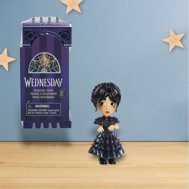 Wednesday Collectible 4-inch Figure, Series 1, Rave'N Wednesday - Hover Image
