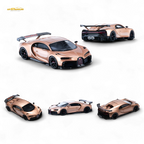 YM Model Bugatti Chiron PUR SPORT in Fantasy Rose Gold Limited to 299 Pcs 1:64 - Collectors World Toys