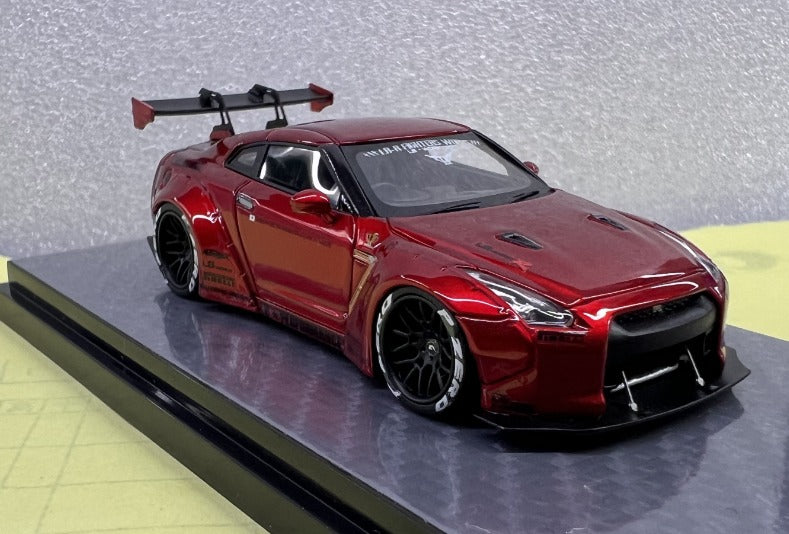 Error404 LB-Works Nissan Skyline GT-R R35 Fighter Grey / Candy Red Limited to 299 Pcs Each 1:64 - Collectors World Toys