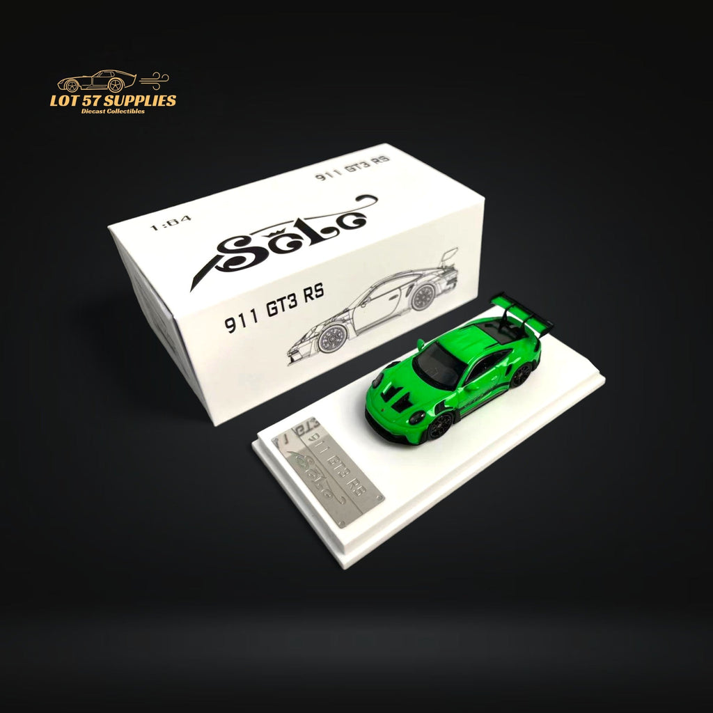 SOLO Porsche 911 992 GT3 RS Lizard Green 1:64 - Collectors World Toys