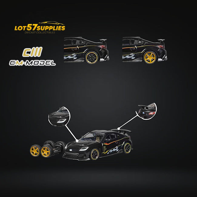 CM Model Subaru BRZ Varis BRZ ARISING-1 in Black 1:64 CM64-BRZ-02 - Collectors World Toys Hover Image