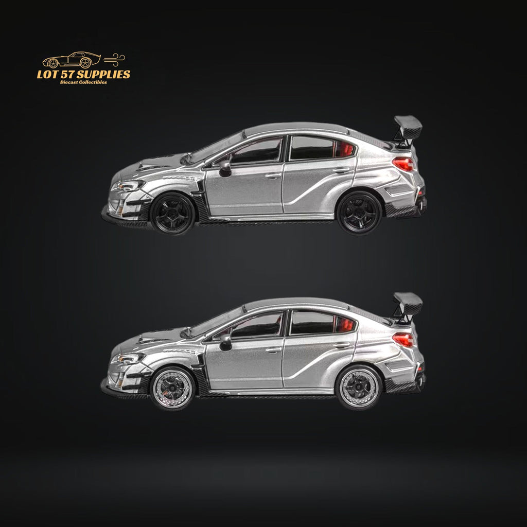 CM Model Subaru WRX STI Varis Widebody in Silver 1:64 CM64-STI-04 - Collectors World Toys