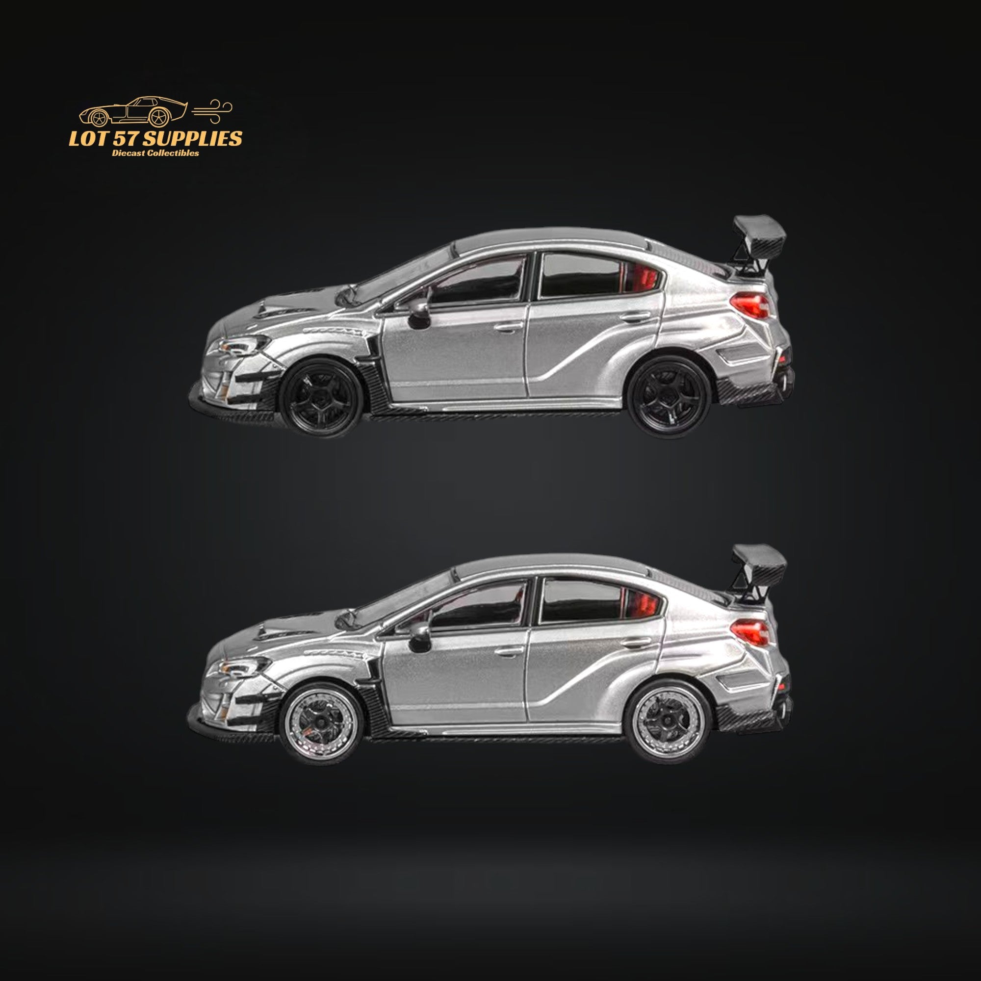 CM Model Subaru WRX STI Varis Widebody in Silver 1:64 CM64-STI-04 - Collectors World Toys