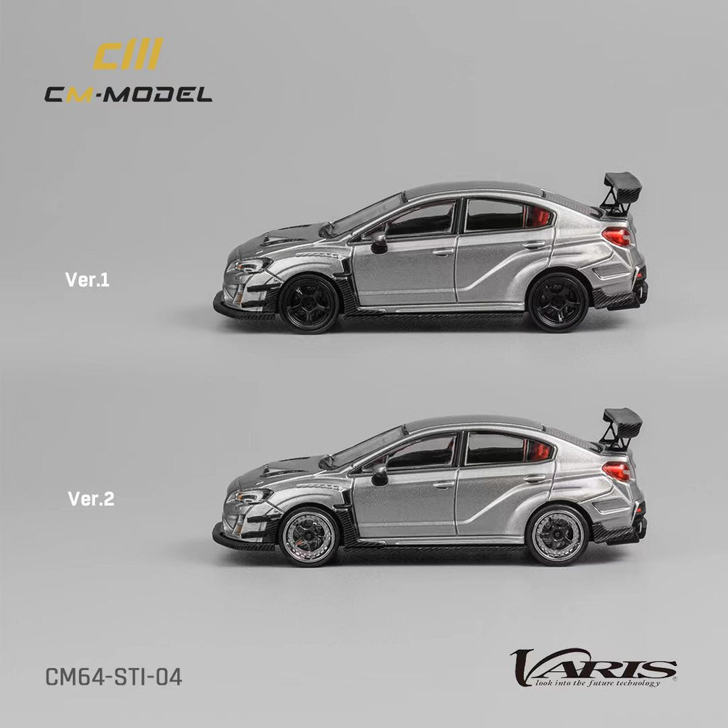 CM Model Subaru WRX STI Varis Widebody in Silver 1:64 CM64-STI-04 - Collectors World Toys