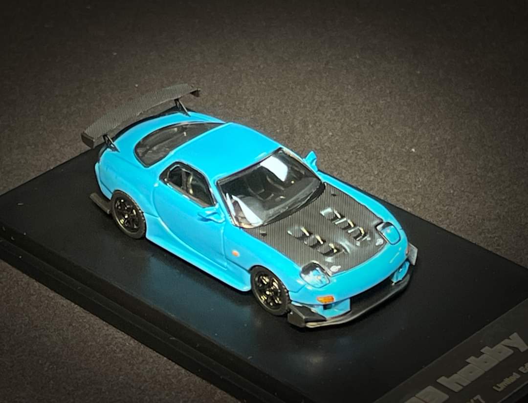 123 Hobby Mazda FD3S RX-7 in Baby Blue 1:64 - Collectors World Toys