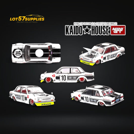 (Pre-Order) Kaido House Datsun 510 Street Team XMM V1 1:64