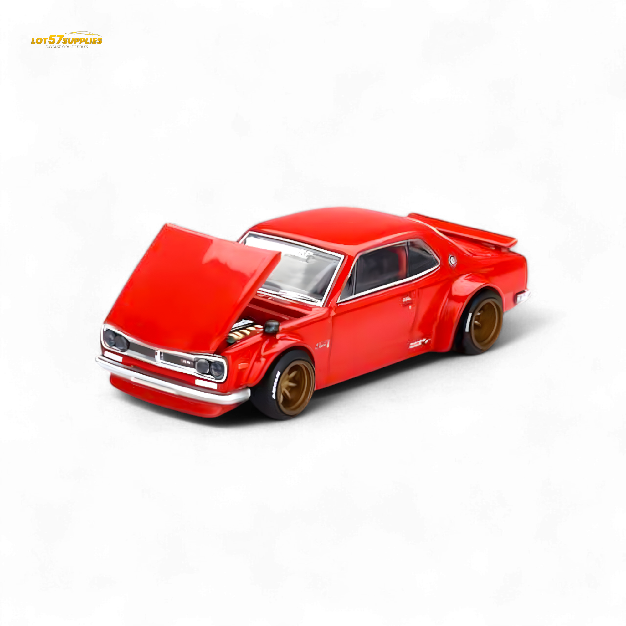 Kaido House Nissan Skyline 2000GT-R Red (KPGC10) Kaido Street V1 1:64 Main image