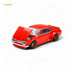 Kaido House Nissan Skyline 2000GT-R Red (KPGC10) Kaido Street V1 1:64