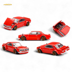Kaido House Nissan Skyline 2000GT-R Red (KPGC10) Kaido Street V1 1:64