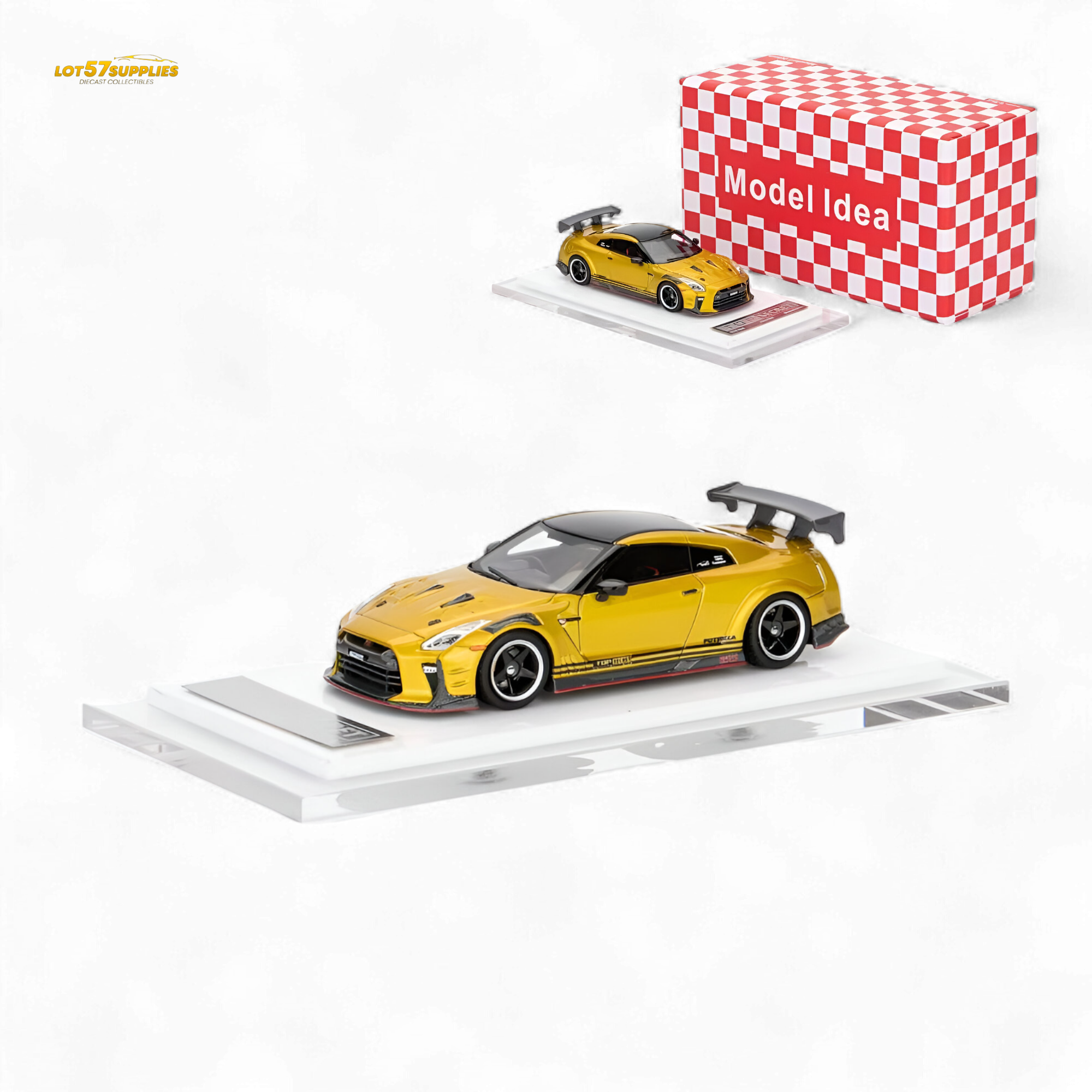 Model Idea GT-R R35 TOP SECRET Modified Version Resin 1:64 - Limited to 299pcs Main image