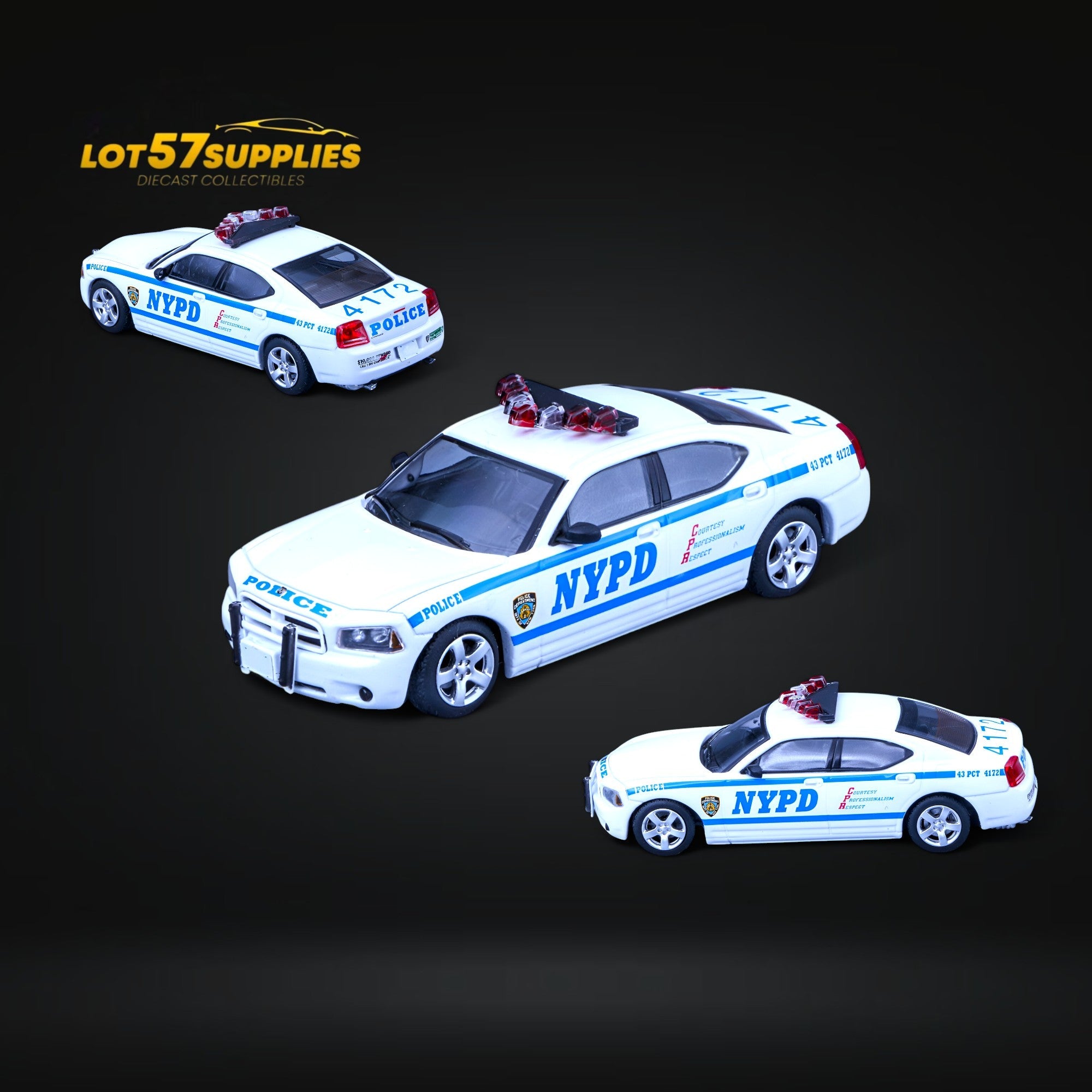 Rollin 2008 Dodge Charger New York City Police NYPD 1:64 Main image