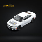 (Pre-Order) Elite Collectibles Dodge Warhorse Unmarked Police Interceptor White 1:64 - Collectors World Toys