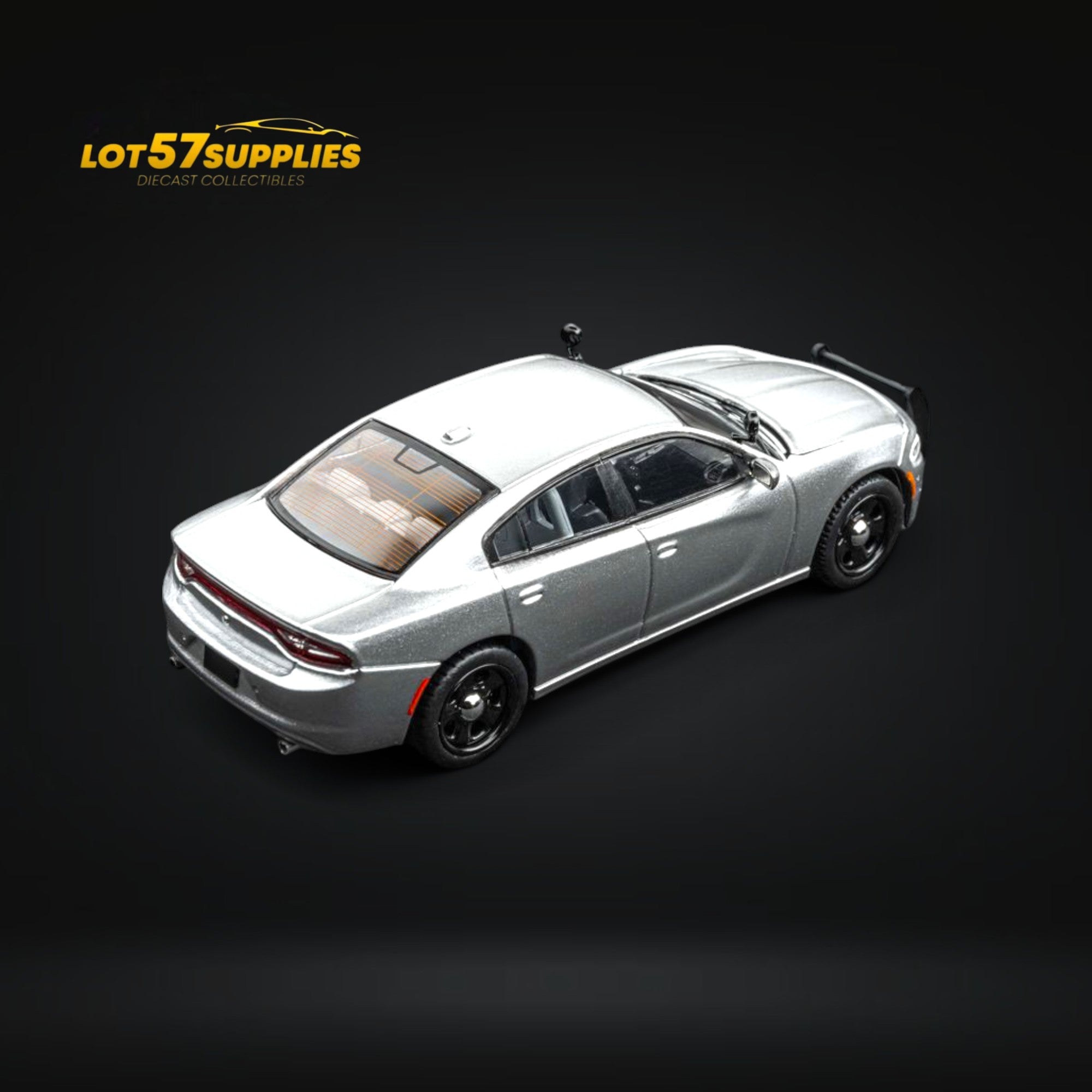 (Pre-Order) Elite Collectibles Dodge Warhorse Unmarked Police Interceptor Silver 1:64 - Collectors World Toys