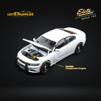 (Pre-Order) Elite Collectibles Dodge Warhorse Unmarked Police Interceptor White 1:64 - Collectors World Toys