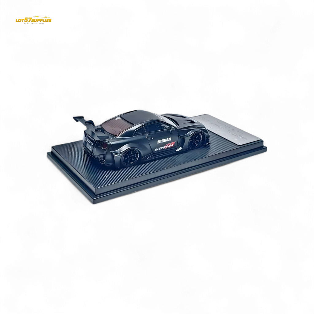 MC Skyline R35 GTR GT - Matte Black Advan Liberty Walk (LB) 1:64