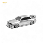 NA BMW E30 Wide-Body Resin Model Silver 1:64