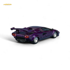 Findclassically Countach LP5000S - Metallic Purple w/ Wing 1:64