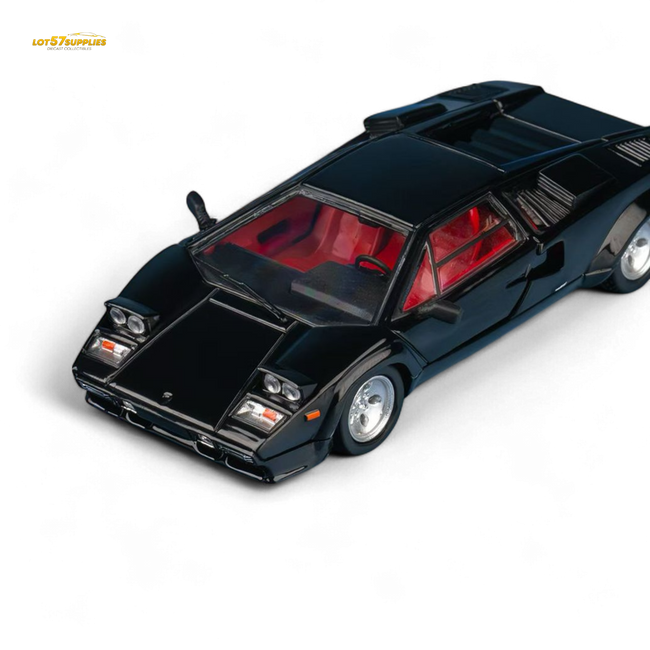 Findclassically Countach LP5000S - Metallic Black 1:64 - Collectors World Toys Hover Image