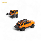 GCD Toyota Super Overlord Light Modified Version 4 Runner - Orange 1:64 - Collectors World Toys