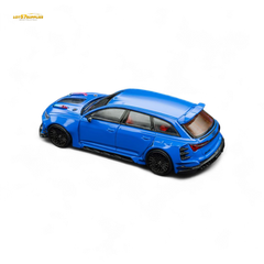 (Pre-Order) DCM Modified Audi RS6 Wagon Blue - Engine & Openable Hood 1:64