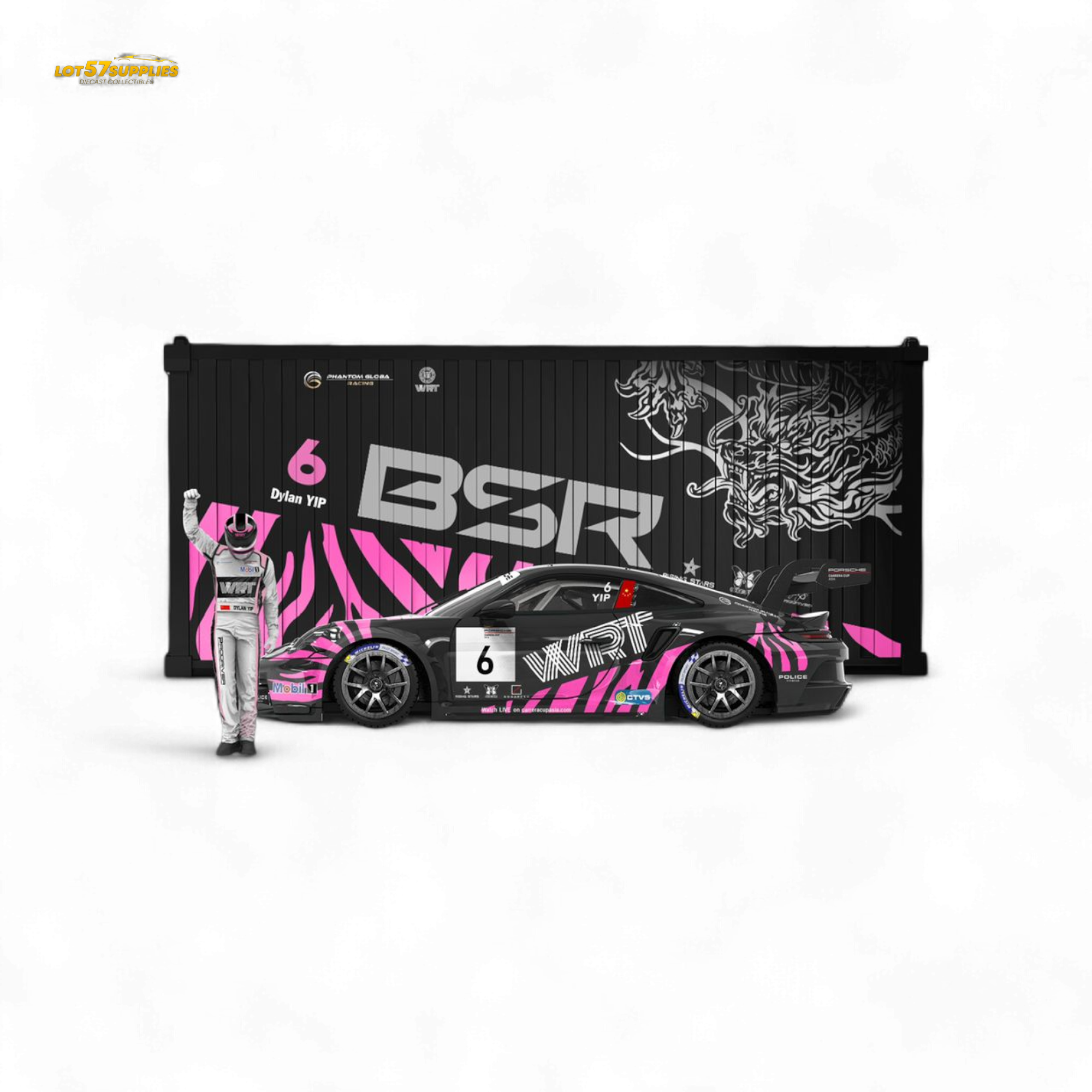 ModernArt & WRT Porsche 911 GT3 Carrera Cup Container Set 1:64 - Collectors World Toys