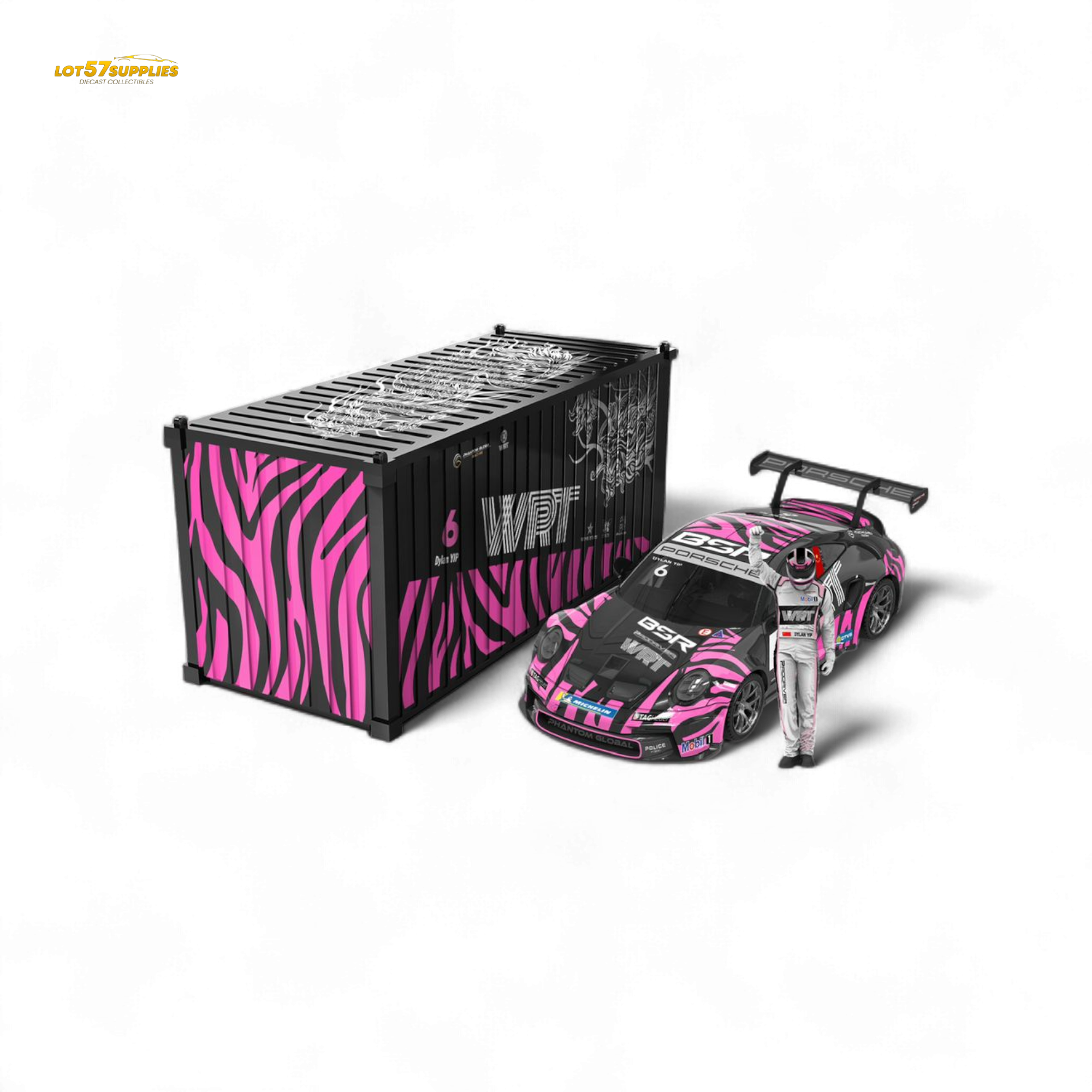 ModernArt & WRT Porsche 911 GT3 Carrera Cup Container Set 1:64 - Collectors World Toys