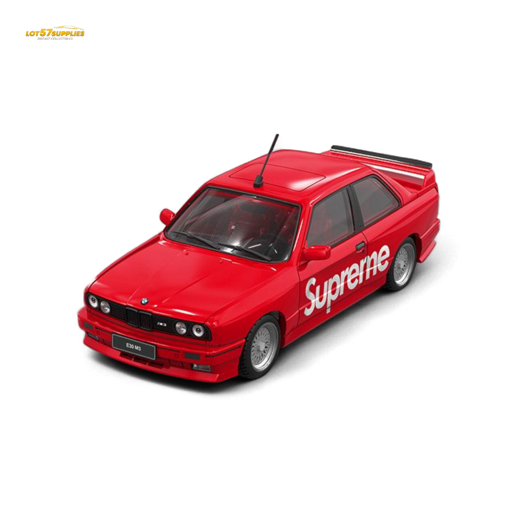(Pre-Order) Original Model E30 Supreme Livery - S u p r e m e 1:64 - Collectors World Toys