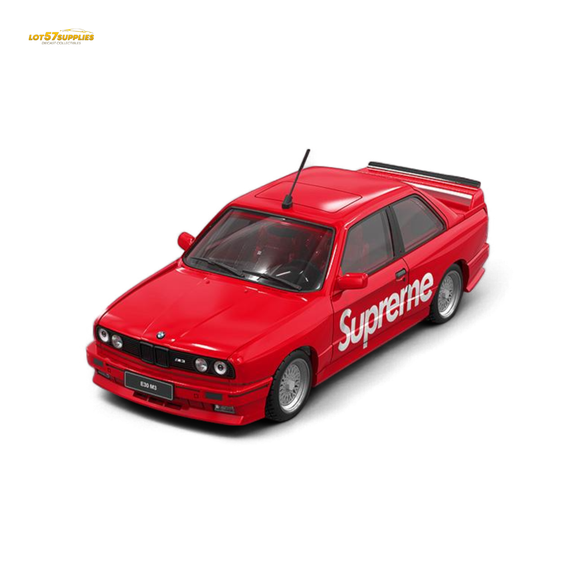 (Pre-Order) Original Model E30 Supreme Livery - S u p r e m e 1:64 - Collectors World Toys