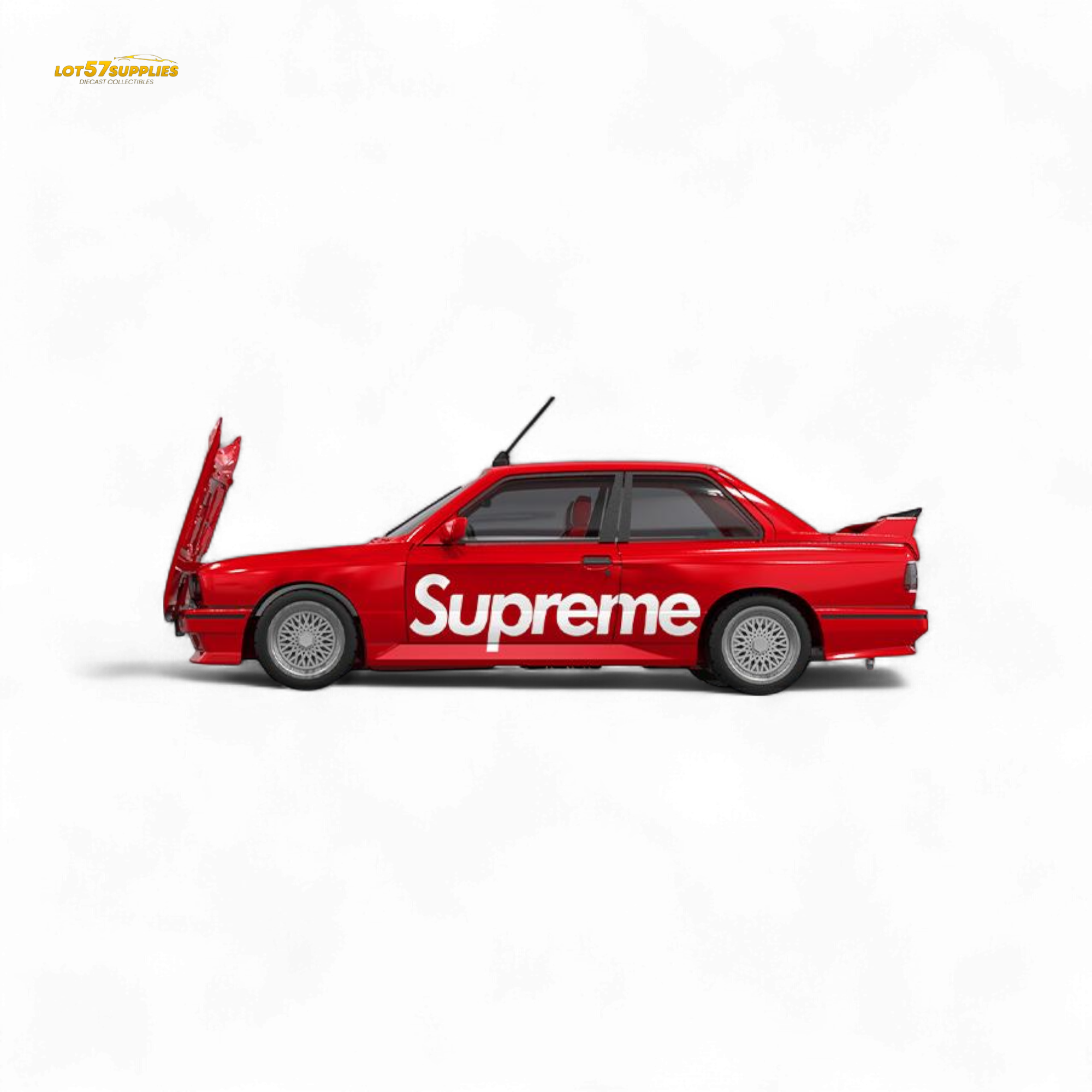 (Pre-Order) Original Model E30 Supreme Livery - S u p r e m e 1:64 - Collectors World Toys
