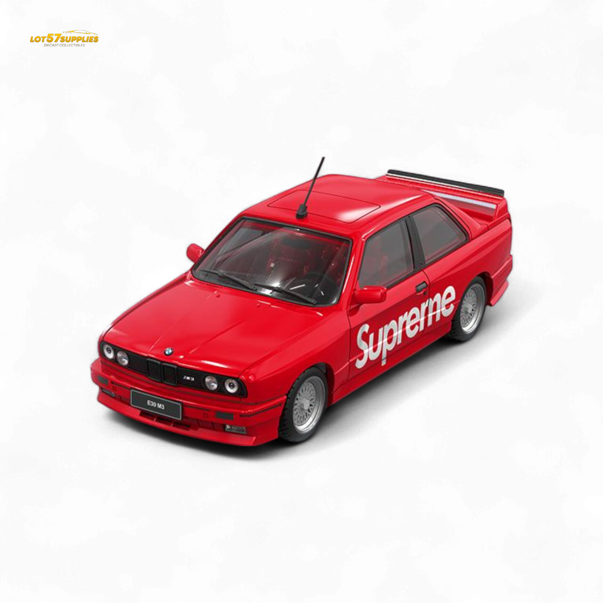 (Pre-Order) Original Model E30 Supreme Livery - S u p r e m e 1:64 - Collectors World Toys