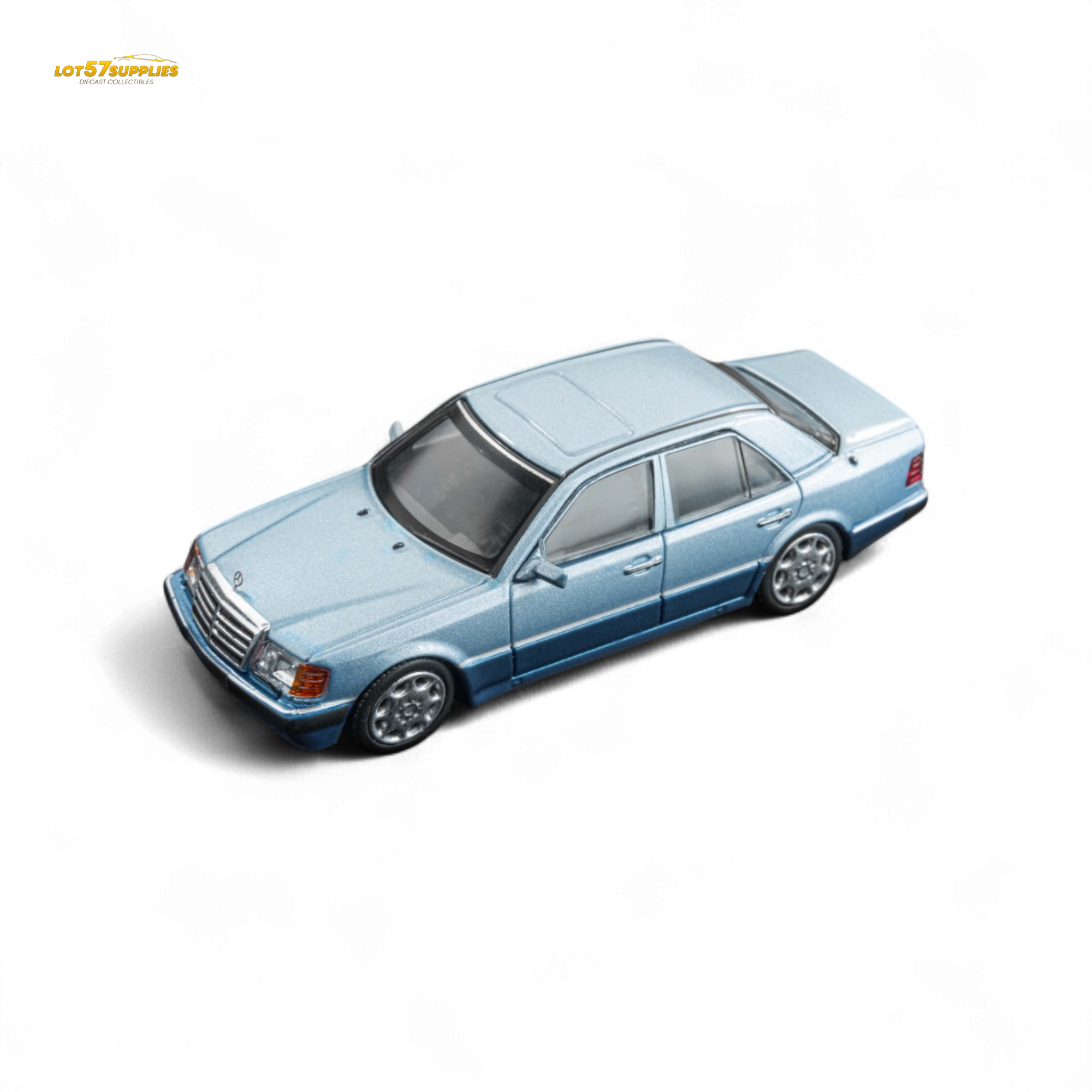 (Pre-Order) DCM 1/64 Benz 500E - Lake Blue 1/64 Main image