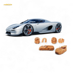 (Pre-Order) Rhino Model RM CC850 (Magnetic structure of engine hood) - Silver 1/64 - Collectors World Toys