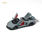 TPC Rhino Model RM 1/64 Lamborghini LP720-4 Roadster Wide-Body Modified - Combat Gray 1/64 - Collectors World Toys