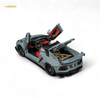 TPC Rhino Model RM 1/64 Lamborghini LP720-4 Roadster Wide-Body Modified - Combat Gray 1/64 - Collectors World Toys