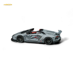 TPC Rhino Model RM 1/64 Lamborghini LP720-4 Roadster Wide-Body Modified - Combat Gray 1/64 - Collectors World Toys