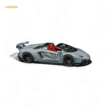 TPC Rhino Model RM 1/64 Lamborghini LP720-4 Roadster Wide-Body Modified - Combat Gray 1/64