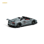 TPC Rhino Model RM 1/64 Lamborghini LP720-4 Roadster Wide-Body Modified - Combat Gray 1/64 - Collectors World Toys