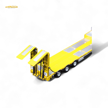 (Pre-Order) TimeMicro & Perka BENZ FLATBED TRANSPORT VEHICLE - Yellow 1/64