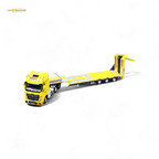 (Pre-Order) TimeMicro & Perka BENZ FLATBED TRANSPORT VEHICLE - Yellow 1/64 - Collectors World Toys