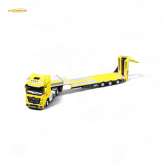 (Pre-Order) TimeMicro & Perka BENZ FLATBED TRANSPORT VEHICLE - Yellow 1/64 - Collectors World Toys