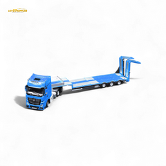 (Pre-Order) TimeMicro & Perka BENZ FLATBED TRANSPORT VEHICLE - Blue 1/64 - Collectors World Toys