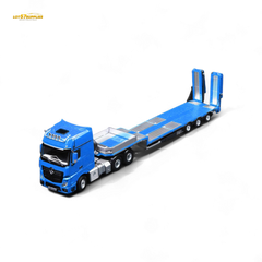 (Pre-Order) TimeMicro & Perka BENZ FLATBED TRANSPORT VEHICLE - Blue 1/64 - Collectors World Toys