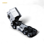 (Pre-Order) TimeMicro & Perka BENZ FLATBED TRANSPORT VEHICLE - White 1/64 - Collectors World Toys