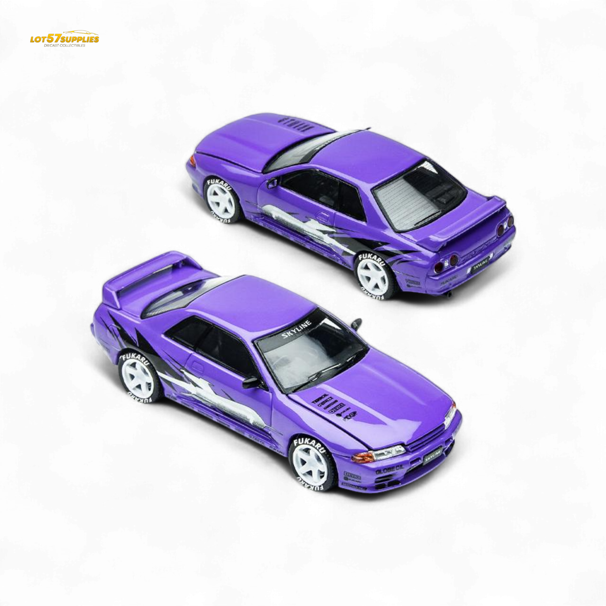 (Pre-Order) TimeMicro Skyline GT-R R32 Los Santos Drift - Purple 1/64 - Collectors World Toys