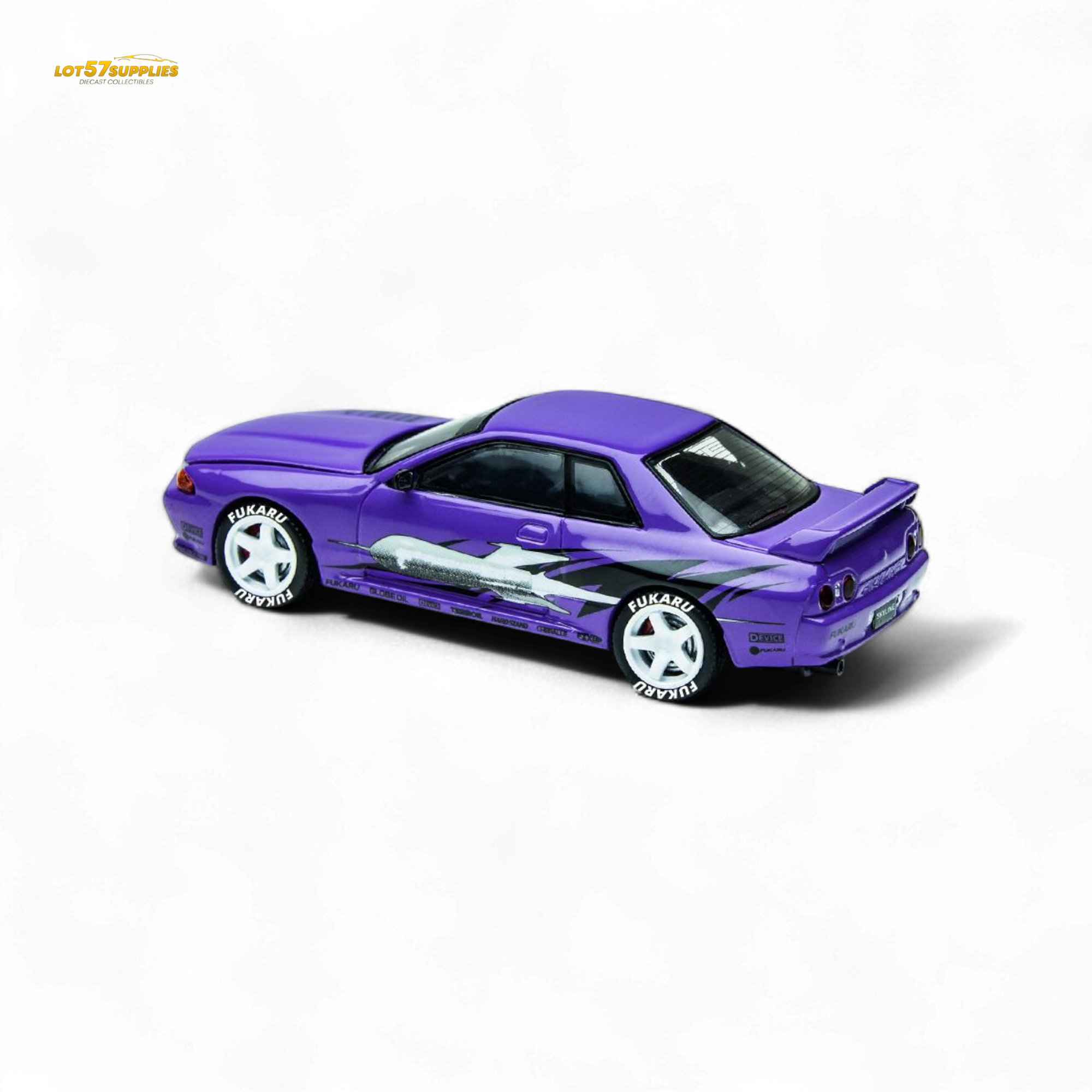 (Pre-Order) TimeMicro Skyline GT-R R32 Los Santos Drift - Purple 1/64 - Collectors World Toys