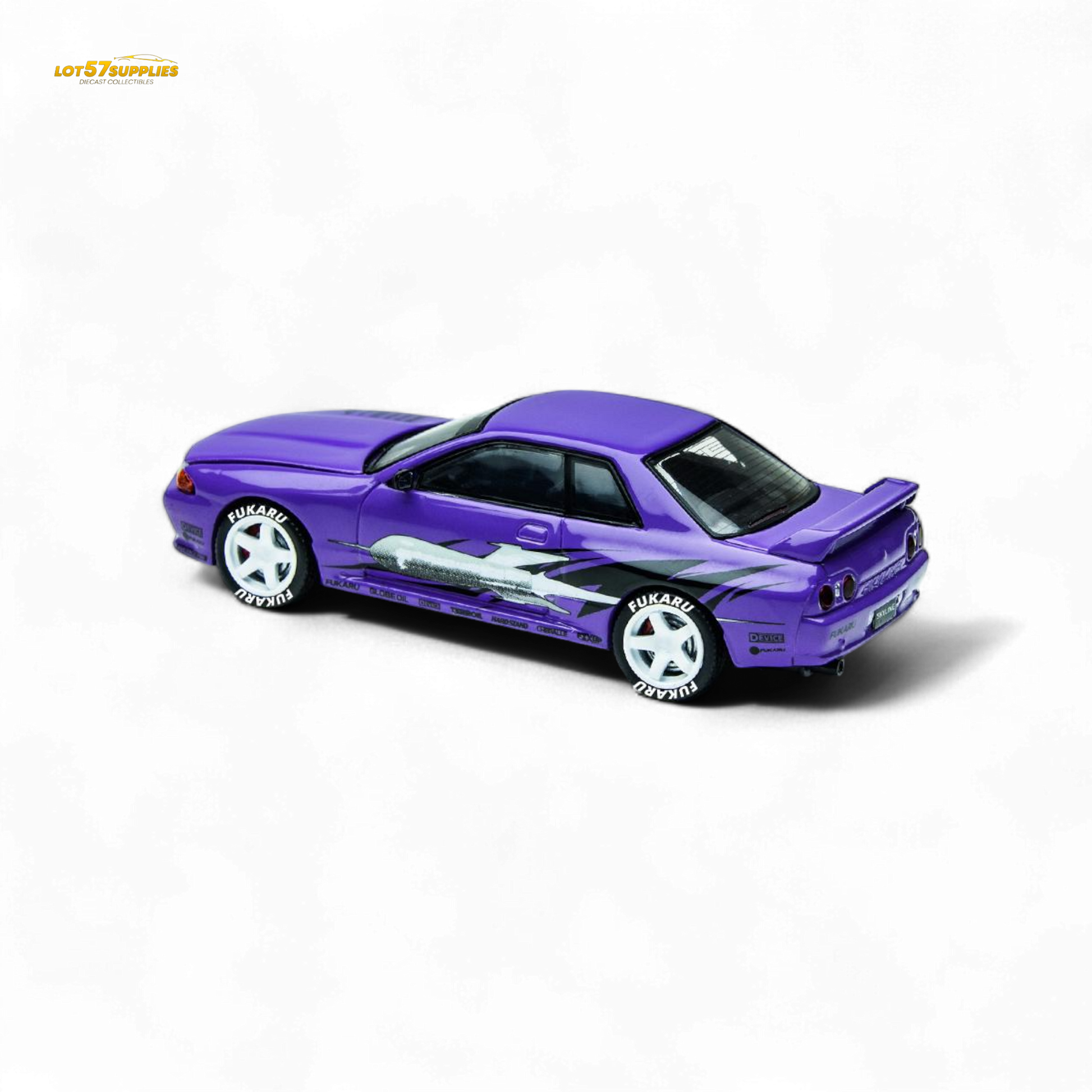 (Pre-Order) TimeMicro Skyline GT-R R32 Los Santos Drift - Purple 1/64
